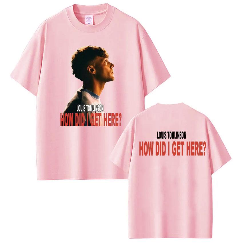 

Singer Louis Tomlinson How Did I Get Here Tour 2026 Print Tees Men Women Hiphop Tshirt Casual pure Cotton Tshirs Streetwear 2XL