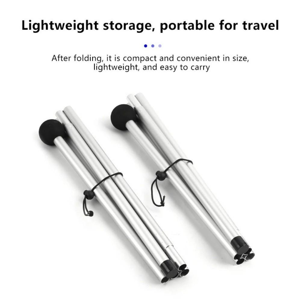 1.6/2M Beach Canopy Tent Pole Aluminum Alloy Shelter Tarp Pole  For Camping Party