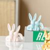 Unique Aesthetic Kiss Couple Bunny Figurine Handicraft Easter Rabbit Ornament  Home Decoration
