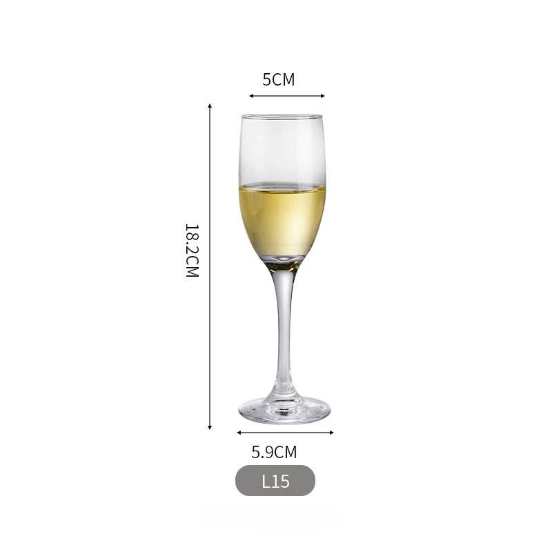 Glass Wine Glasses for Drinking Transparent Glass Cups Wineglass Drinkware Goblet Cup Champagne Pretty Aesthetic Kitchen Dining