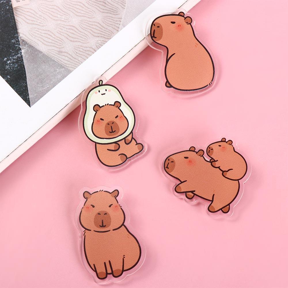 Breastpin Acrylic Capybara Pin Cute Kapibara Badge Cartoon Capybara Brooch  Unisex