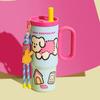 High-Capacity 316 Stainless Steel Insulated Cup with Straw