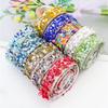 1 Yard 2cm Colorful Crystal Rhinestone Trim Self Adhesive Colorful Stone Diamond Sewing Drill Tape DIY Bridal Dress Phone Decor