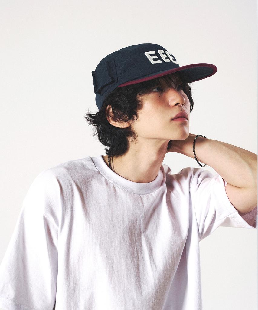 Eldu Pocket Camp Cap Navy/Burgundy