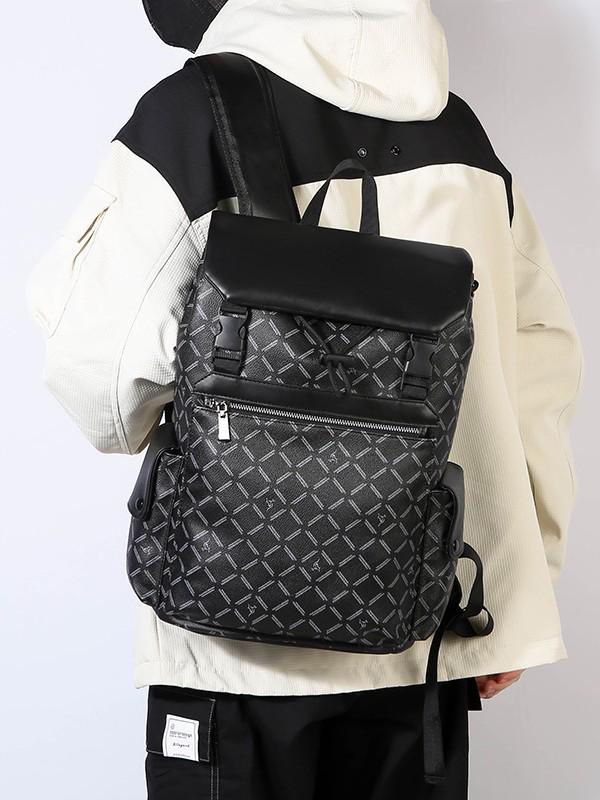 Men's Trendy Large Capacity Sports Backpack with Fashionable Print