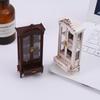 1/12 Dollhouse Vintage Simulation Storage Cabinet Display Cupboard Model Doll Home Living Room Wine Cabinet Furniture Decor Toy