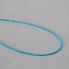 Collier Bracelet Simple à Temperament Haut de Gamme Perles de Pierre Naturelle Turquoise Volante à Disque Ultra-Fine Rétro Littéraire Artistique de Niche Française