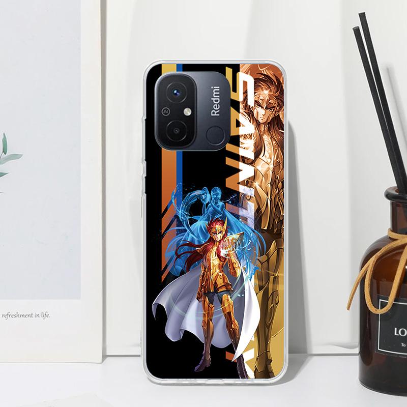 Anime Saint Seiya Phone Case For Xiaomi Redmi 14C 13 13C 12 12C 10 10A 10C 9 9A 9C 9T 8 8A 7 7A 6A 6 Pro K80 K70 K60 K40 K20 12C