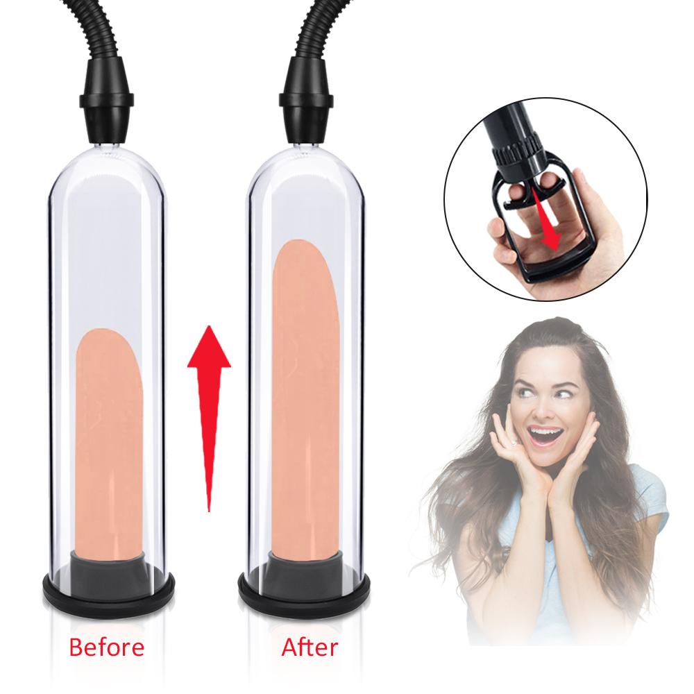Male Masturbator Enlarge Penis Pump Vacuum Increase Penis Cock Dick Extender Male Massager Pump Sex Toys for Men Erotic Products