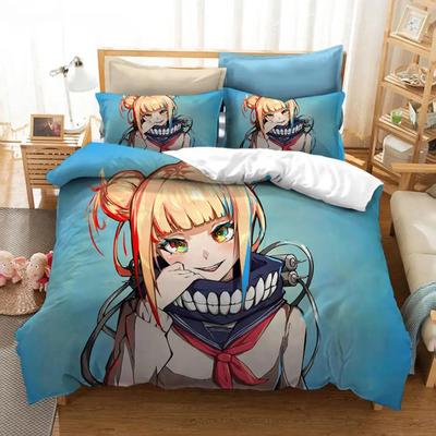 Set Biancheria da Letto Anime My Hero Academia per Bambini e Bambine, Taglia Singola, Matrimoniale, Federa per Piumone, Federa per Cuscino, Letto Bambini Adulti, Moda, Tessile per la Casa