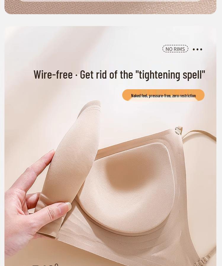 Halterneck Push-Up Seamless U-Shape Bra for Small Chest - Women's Low Back Camisole