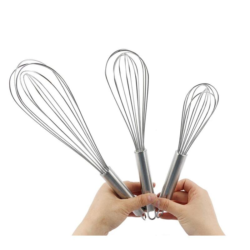 Handheld Round Handled Egg Beater, Egg Mixer, Cream Whisk, Household Baking Tool