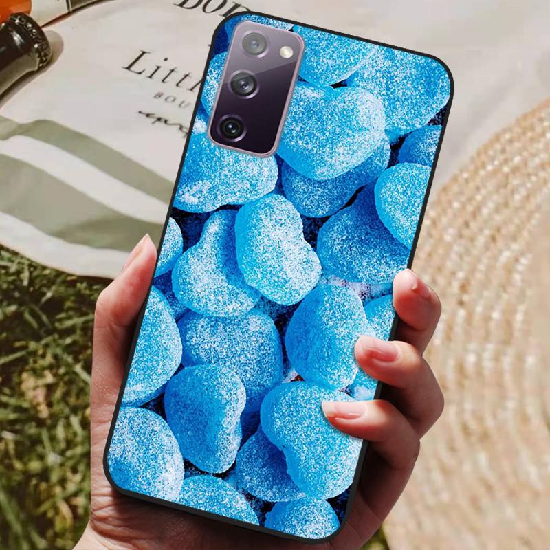 For Samsung Galaxy S20 FE S20FE Case Fashion Silicone Cover For Samsung S20 Fan Edition S20 Lite S 20 FE Phone Case Black Bumper