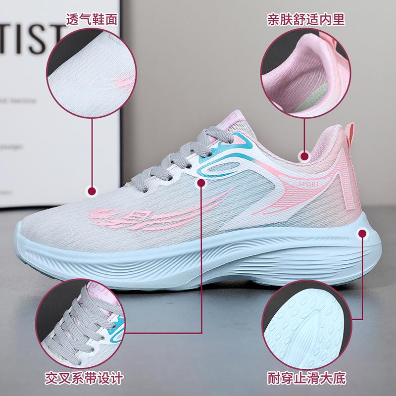 Sneakers women's spring new women's shoes soft sole light couple running shoes fashion casual shoes