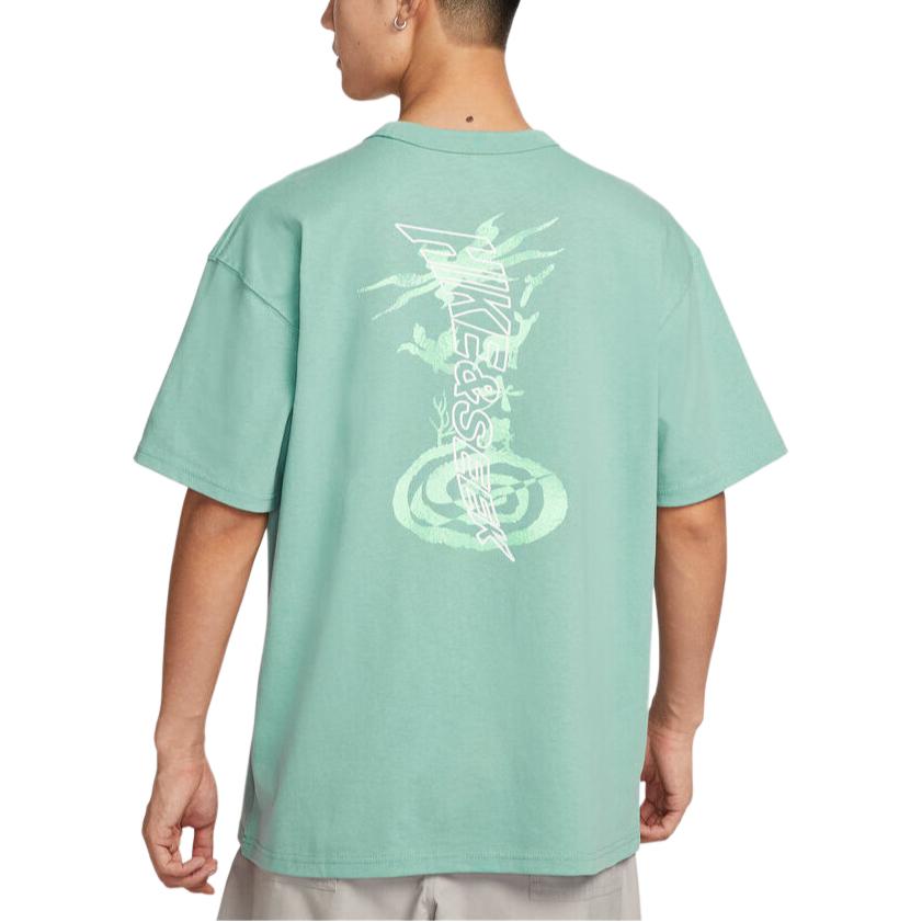 Nike T Shirts Men's Light Green Crew Neck Moderate IH8659-017-