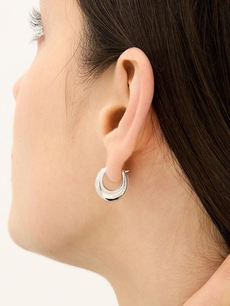 Hyeres Lor Champagne Moon Silver (W) Goute Oval Earrings S Hl2E19243W9Xxx