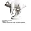 3D Printed Mini Sloth Figurines, Pure White Cute Sloth Lying on Branch with Delicate Hair Texture, Small Desktop Decoration for Home Office