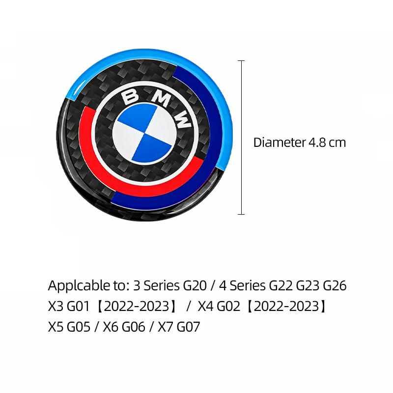 1Pcs Car Multimedia Knob Button Cover Sticker Accessories For BMW G80 G06 G07 G42 G14 G15 G16 F82 F20 F21 F83 M2 M3 M4 M5 M8 F95 SO0