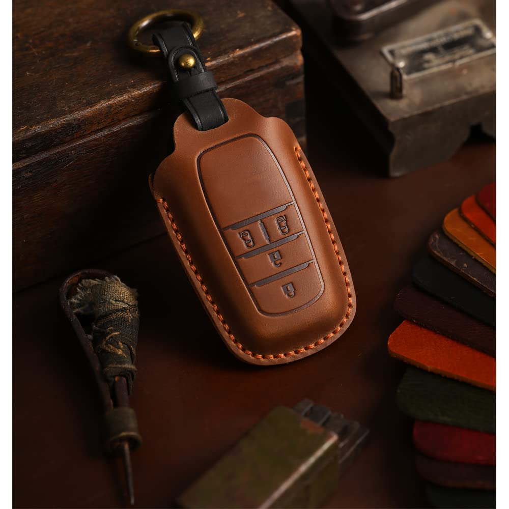 Kinotaka Toyota Exclusive Leather Smart Key Case New Voxy 90 Series Key Case Noah 90 Series Key Cover New Voxy New Sienta Genuine Leather Key Cover
