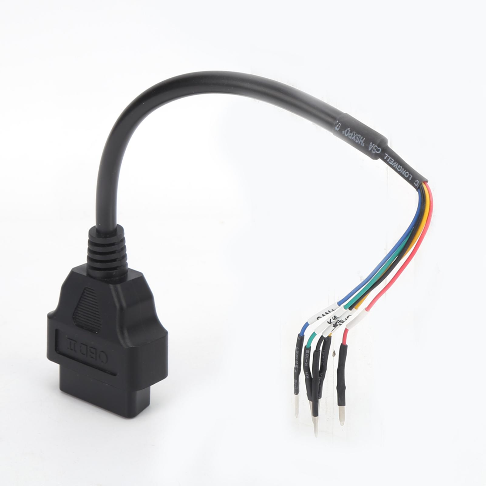 16-контактный кабель-адаптер-разъем для тестирования для автомобиля, мотоцикла, универсальная проводка OBD ODB2