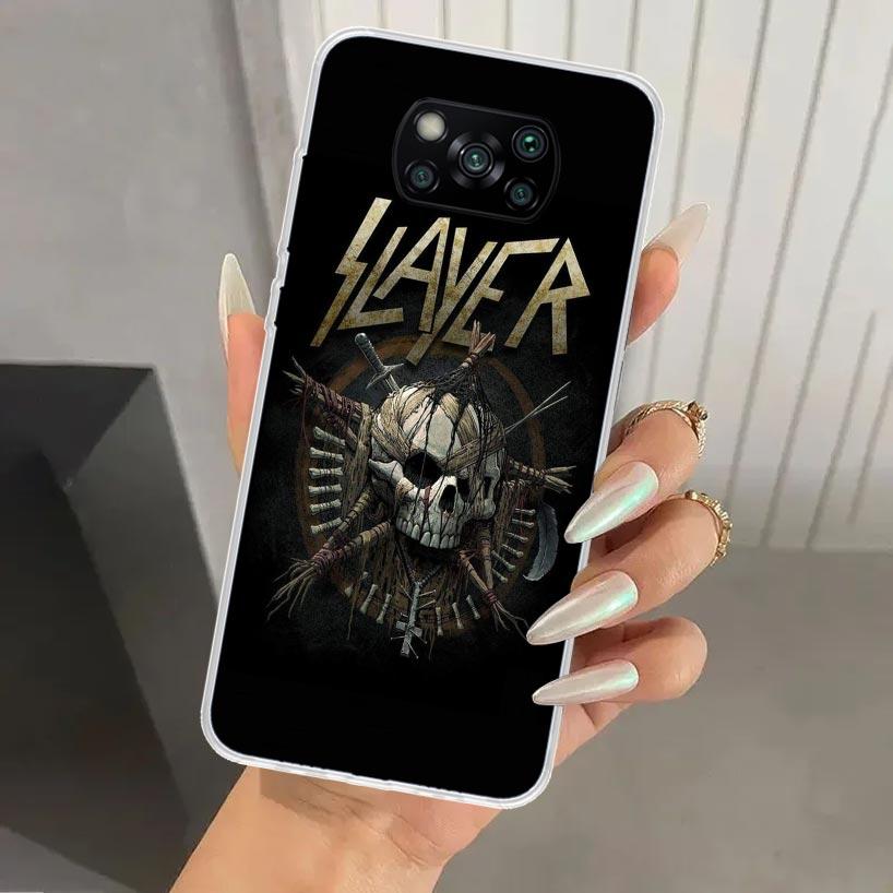 

Slayer Heavy Metal Rock Band Phone Case for Xiaomi Poco X5 X6 X7 Pro F7 Ultra M7 Redmi 15 15C 13 13C 12 12C 10 10A 10C 9 9A 9C 9 Xiaomi Poco X5