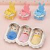 EPOCH Sylvanian Families Chocolate Rabbit Triplet Care Set ST Mark Certified Toy for Ages 3+