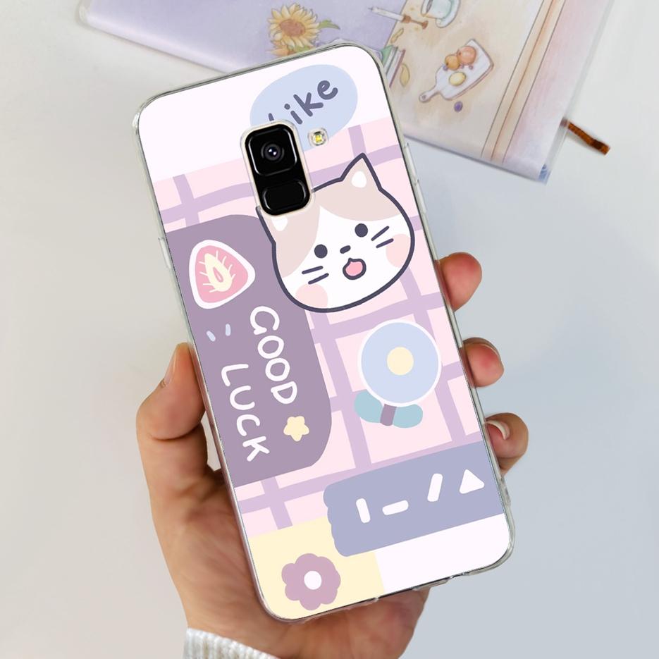 For Samsung Galaxy A8 2018 Case SM-A530F New Fashion Painted Cover Soft Silicone Phone Case For Samsung A8 Plus A8+ A730F Bumper
