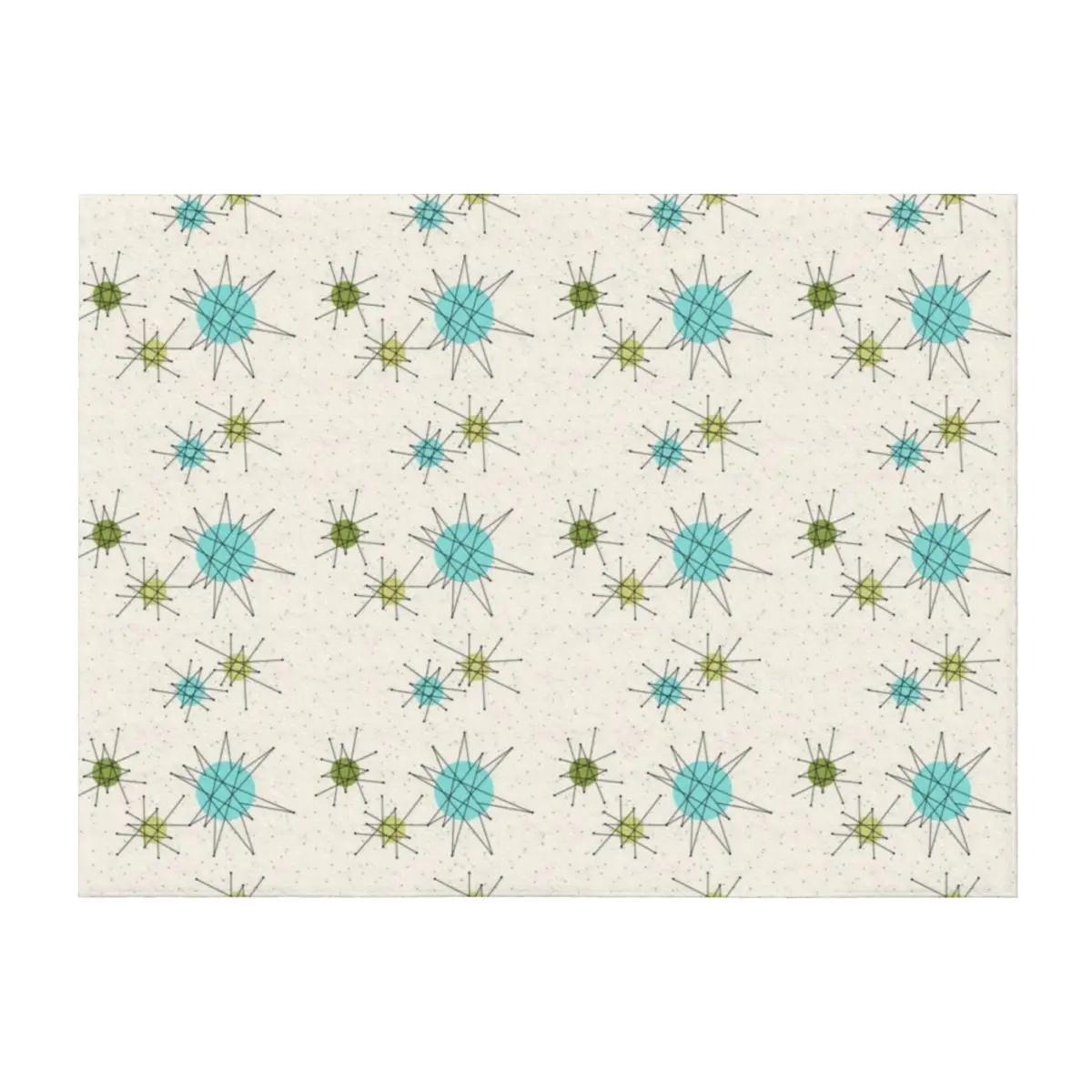 

Iconic Atomic Starbursts Pattern Throw Blanket Hairys Blankets Sofas Of Decoration Picnic Flannel Blankets 75x90cm