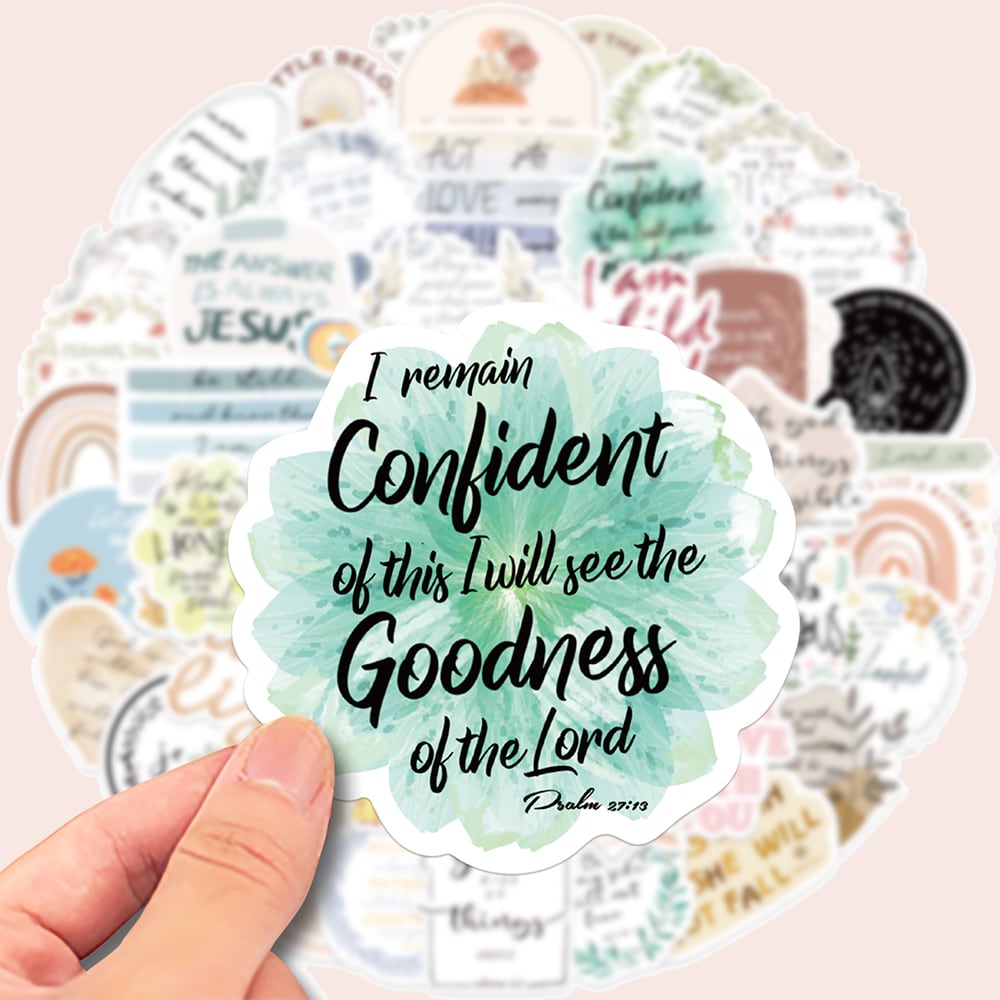 50pcs Phrase & Quote Graffiti Stickers For Decorating Phone, Computer, Suitcase, Notebook