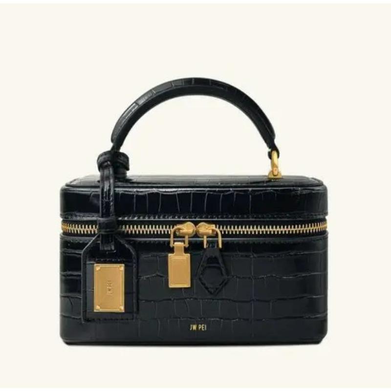 JWP new hand-woven box bag, zipper bag, fashionable and popular lunch box bag, shoulder bag bag.