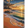 Diamond Painting Beautiful Sunset Beach Landscape DIY 5D Home Room Decoration Kit