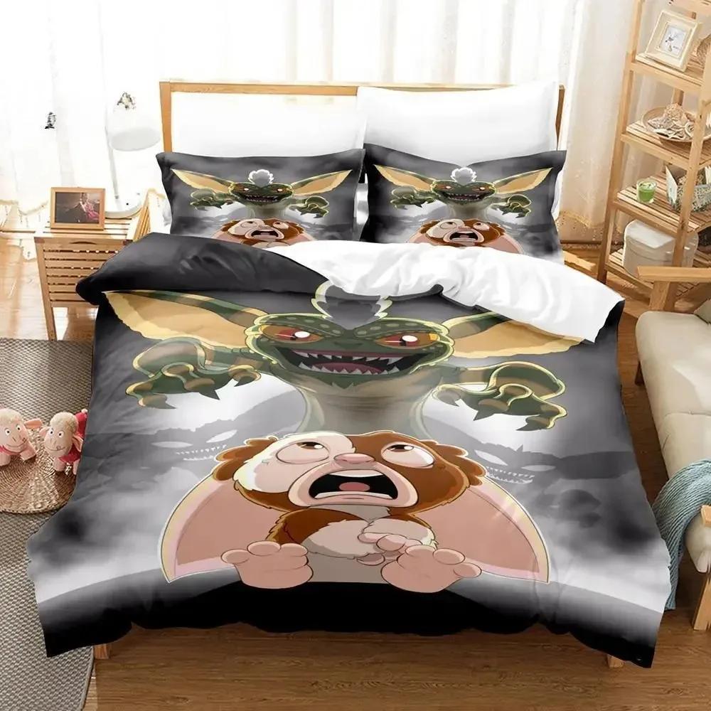 Gremlins Comfortable Duvet Quilt Cover Pillowcase Bedding Set Children Bedroom Decoration Home Textile