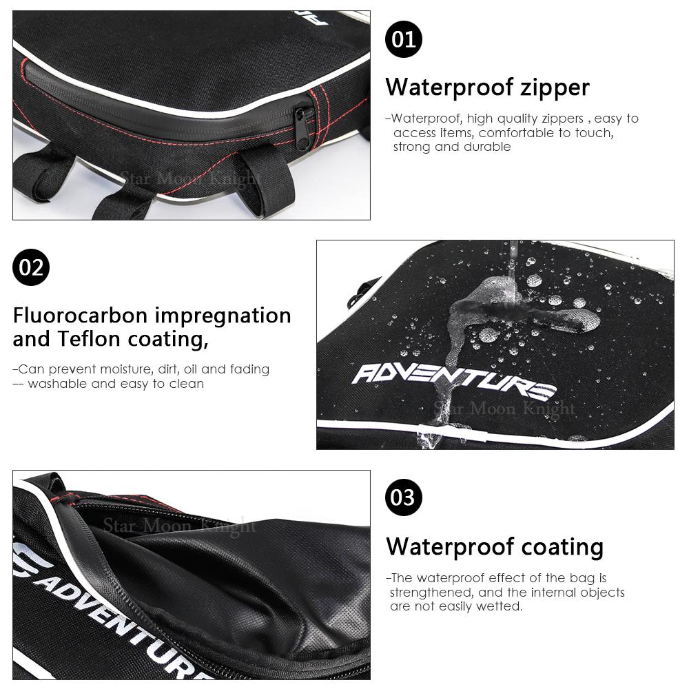 Motorcycle Frame Crash Bars Waterproof Bag Bumper Repair Tool Placement Bag For 1050 1090 1190 1290 ADV Adventure