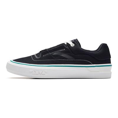 Aoli MD Skateboard Durable Low-Top Shoes Women Sneakers Black White 122238013-7