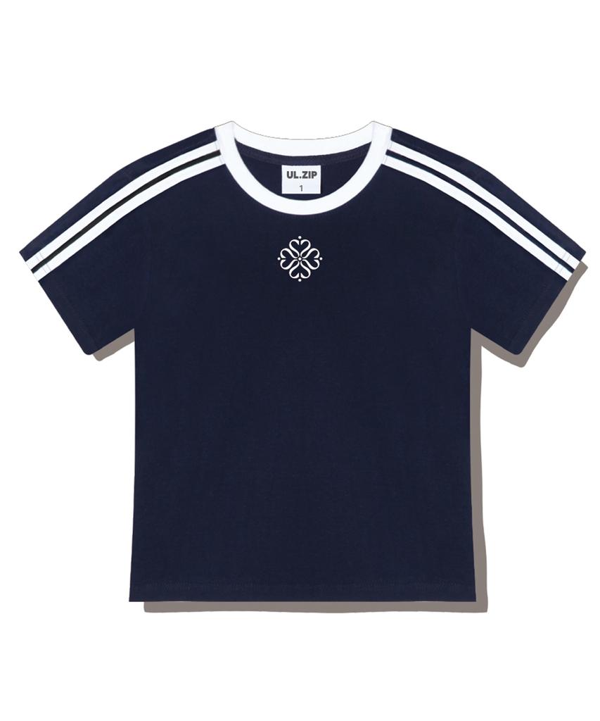 ULIFEZIP Union Semi-Crop Track Short Sleeve T-Shirt 6 Colors [Ulse_6002]