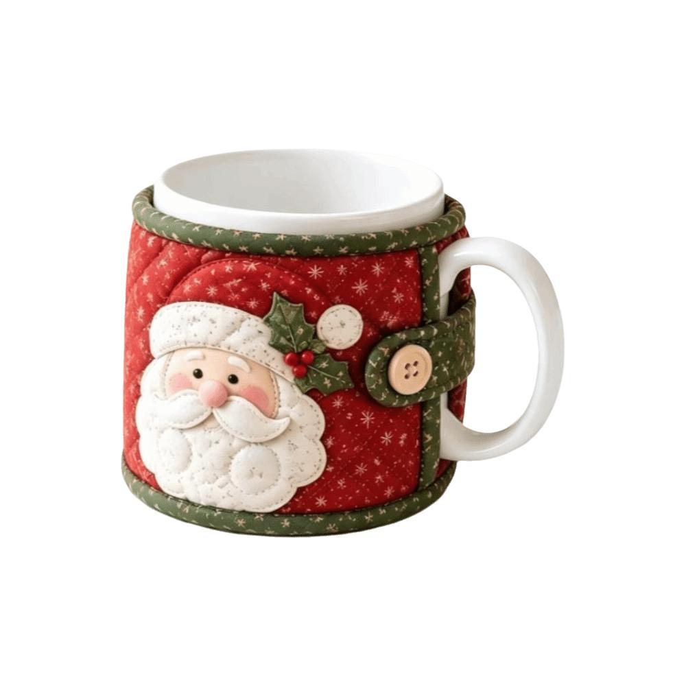 Deer Christmas Ornaments Snowman Mug Protective Cover Atmosphere Christmas Tea Cup Holder Mug