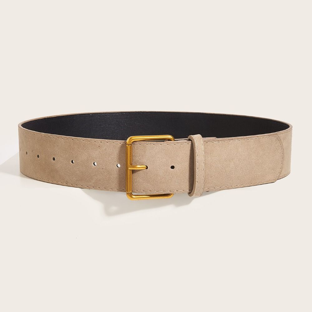 Trendy Pin Buckle Waistband Luxury Design Business Waist Strap Retro Trouser Dress Belts  For Women