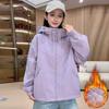 Women's Cotton Double Zipper Winter Jacket - Shell Style