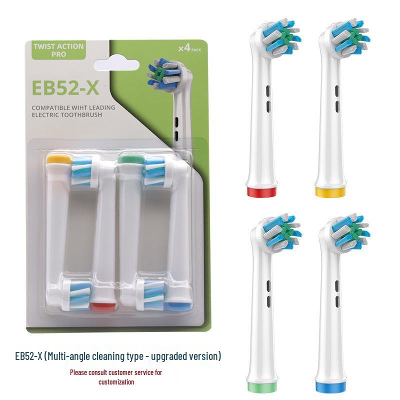EB62-X Têtes de Rechange Compatibles Oral-B D12/D16, Paquet de 4