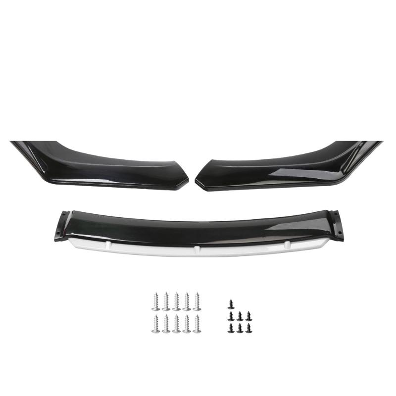 

4 Stage Front Shovel Car Tuning Modification Front Bumper Lip Kit Separator Spoiler Diffuser Bumper Collision Accessory белый