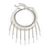 Imitation Pearls Choker Tassels Necklace Fashion Collar Necklace Jewelry