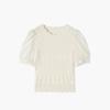 EICHITOO Women's Summer Elegant Bubble Sleeve Knit Top