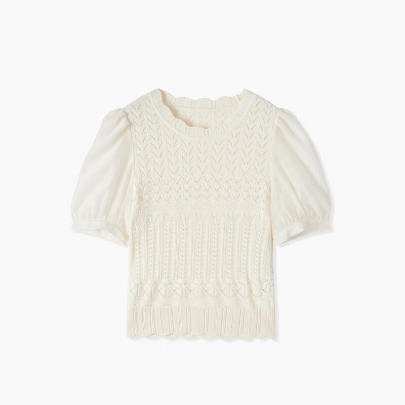 EICHITOO Women's Summer Elegant Bubble Sleeve Knit Top