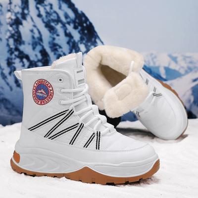 Snow Boots Men's Winter Velvet Warm Cotton Shoes Waterproof Non-slip High-top Work Shoes
