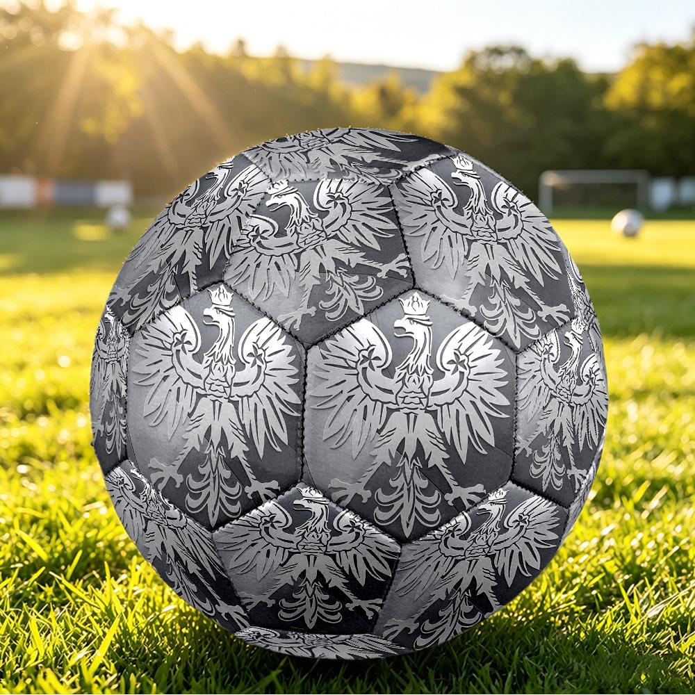 Poland Football Printed Size 5 Soccer Ball Wear Resistant Standard Adult Training Football Fan Gift for Indoor Outdoor Match Sports