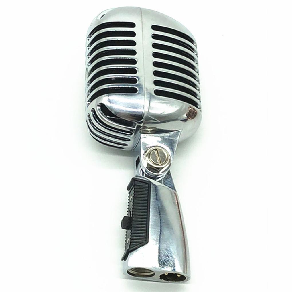 Dynamic Microphone Vintage Portable Club Nightclub Stage Performance KTV Interview Mic Home Electric Accessories for Singer