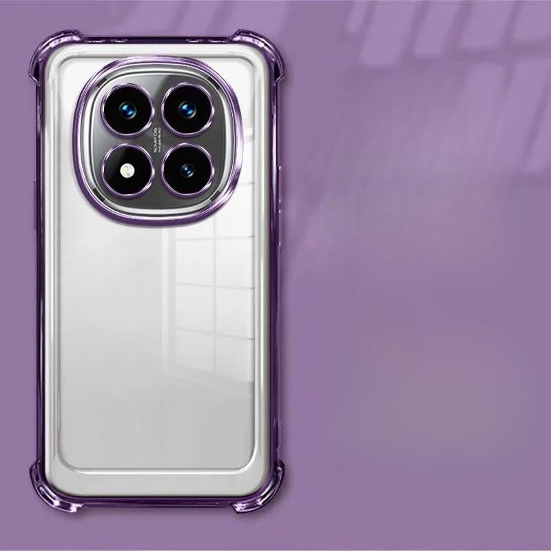 Clear Transparent Shockproof Plating Silicone Case For Xiaomi Redmi Note 15 Pro Plus 5G Soft Back Cover