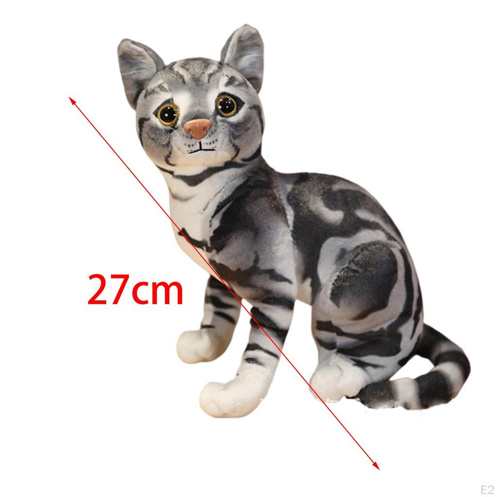 Cute Plush Toy Skin-Friendly Decoration Ornament Stuffed Cat Doll Toys for Kids Teens