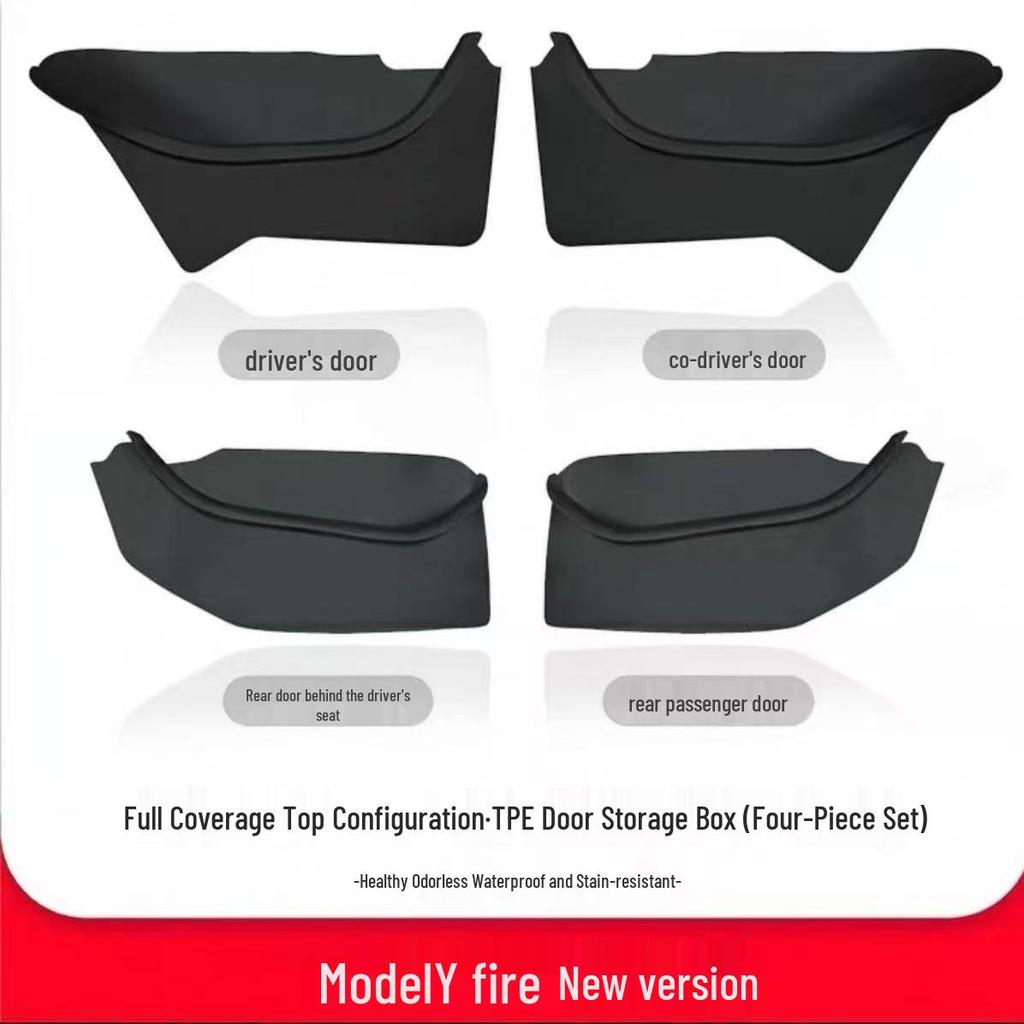 Cutie de depozitare cu fantă pentru ușă, covorașe și accesorii pentru Tesla Model 3/Y Reîmprospătat