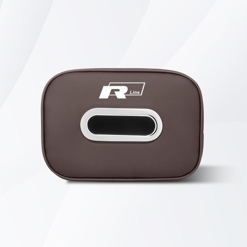 

2026 Hot Sticker Car Seat Leather Paper Tissue Box Cars Accessories For Volkswagen VW Rline T-Cross Arteon Magotan Sharan Caddy